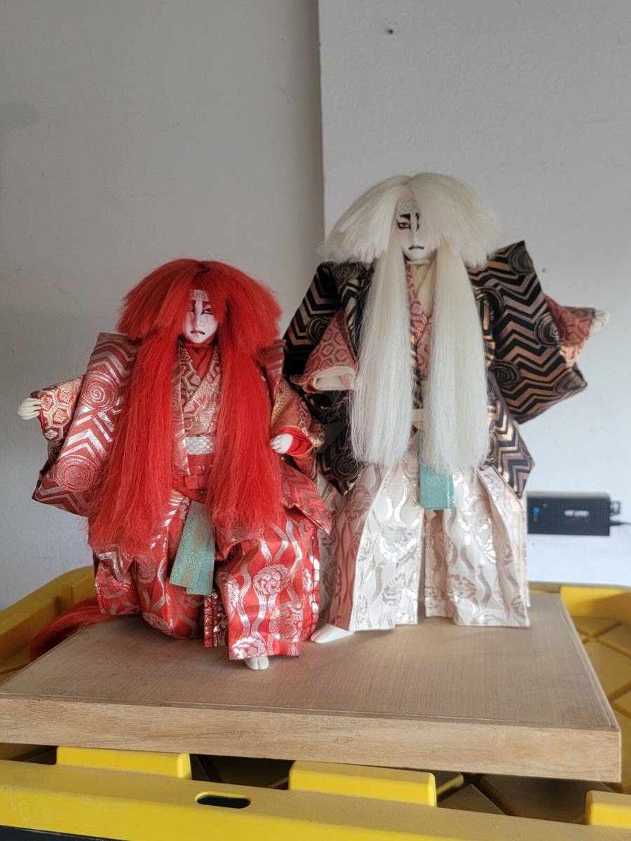 日本の手作り人形 れんしし れんじし Japanese doll かぶき Japanese Kabuki Dolls | eBay