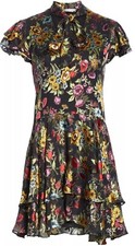 Alice + Olivia Moore Ruffle Tiered Floral Dress Size 6 NWT