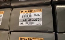 Titan Pro TOCF40 Motor Run Capacitor,40 Mfd,4-9/16 In. H - BUY MORE & SAVE!!