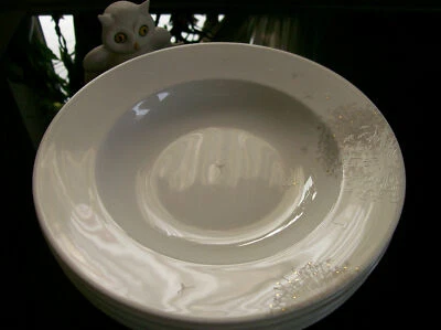 Rosenthal White Curve Dandelion 2 x Suppenteller 23 cm ***NEUWARE 1.Wahl*** - Bild 1 von 3