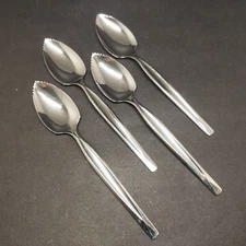 Wm Rogers Mfg. Co. Stainless Steel Serrated Spoons Grapefruit Set Of 4