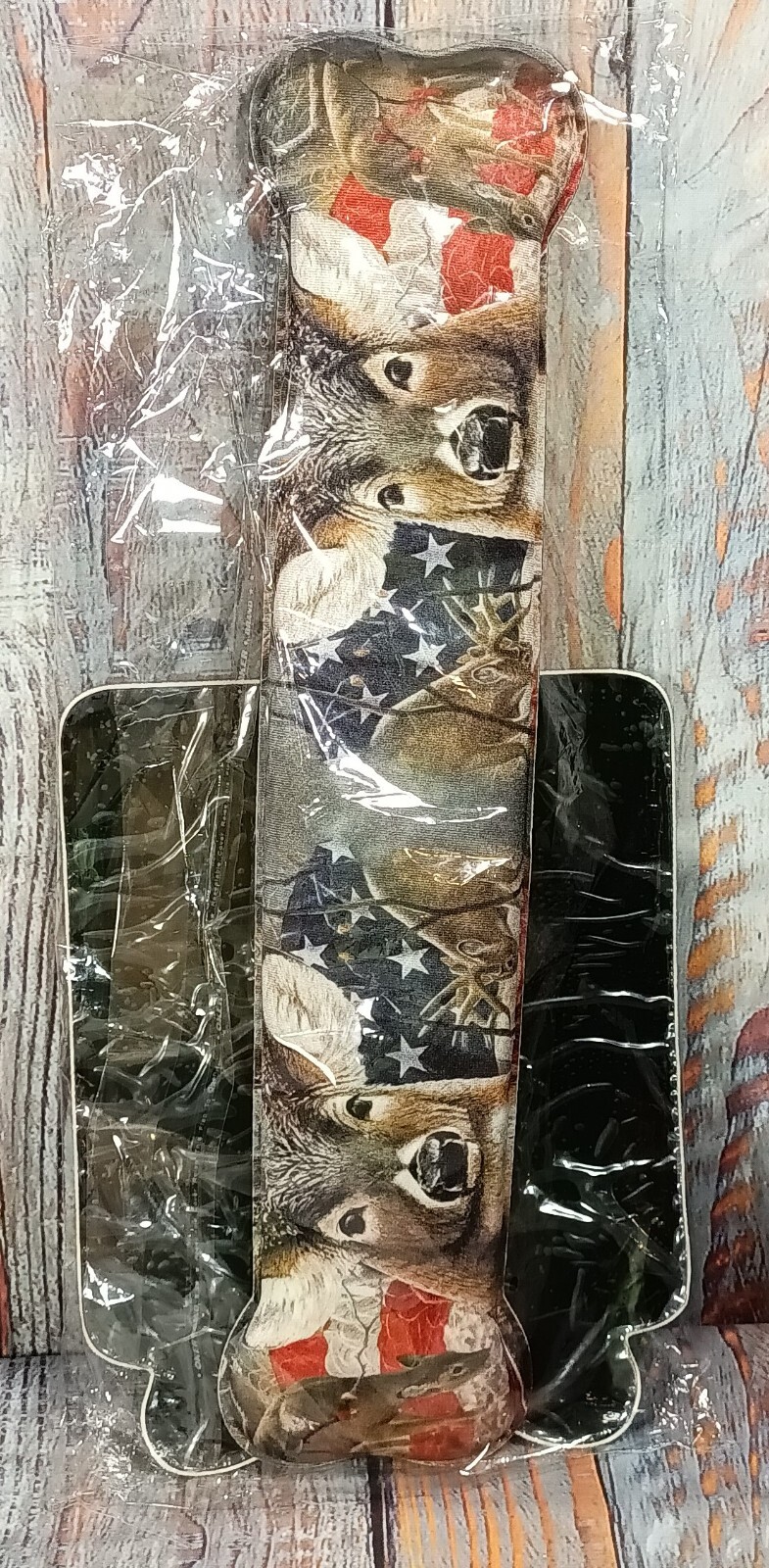 American Flag Deer Mouse Pad Keyboard Wrist Rest with Drink Coaster - New-image