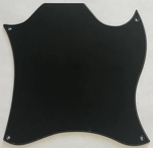 Guitar Parts Guitar Pickguard For Gibson SG Blank Full Face Style 1 Ply Black