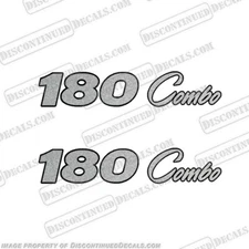 Fits ProCraft "180 Combo" Decals - Set of 2 Metallic Silver -Newer Style
