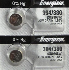 2 Energizer Watch SR936SW SR936W SR936 Battery
