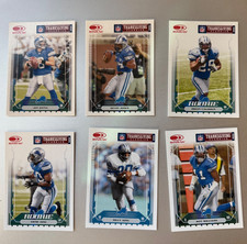 Lot 2006 Donruss Detroit Lions Thanksgiving Classics Compete Set 7 Cards (SP)