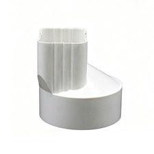 PVC Square Downpipe Rainwater Drainage Pipe for Residential For Eaves Black