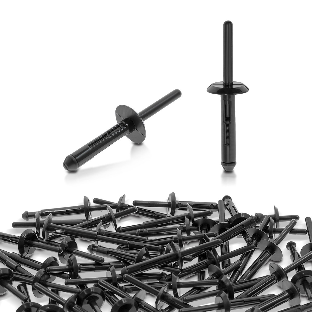 50-Pack Bumper & Fender Liner Rivet Fasteners – 6mm Hole Push Retainer Clips