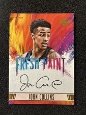 2017-18 Panini Court Kings John Collins Fresh Paint II Auto RC Rookie /200 Hawks