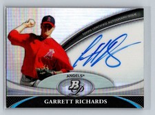 2011 Bowman Platinum #BPA-GR Garrett Richards Prospect Autograph Refractors