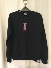 Black Initial 'I' Sweatshirt - Size S
