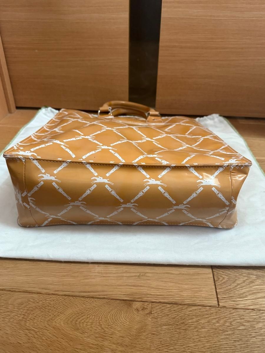 Good Condition Longchamp All Over Pattern Vinyl T… - image 12