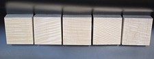 Curly Maple Pot-Style Turning Blanks Approx. 4-1/2" 4-1/2" 1-1/2" Set of 5