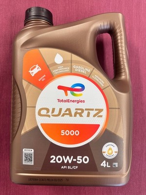 4 ltr. Total Energies Quartz 5000 15W-40 Youngtimer und Oldtimer Motoröl