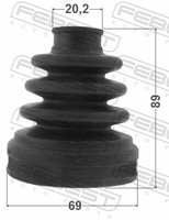 Febest Achsmanschette Getriebeseitig FüR Mazda 323 III Honda CRX Civic VI