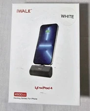 iWALK LinkPod4 4500mAh Portable iPhone Charger - White, DBL4500L NEW