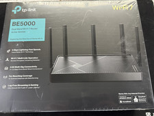 Brand NEW TP-Link Archer BE5000 Dual-Band Wi-Fi 7 Router Black