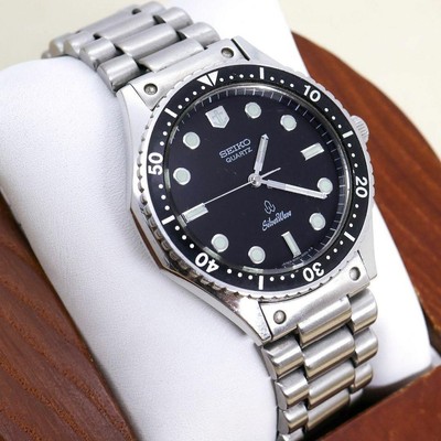 SEIKO SilverWave 6030 6000 Vintage Quartz Watch Rotating