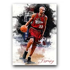 Grant Hill #5 Art Card Limited 37/50 Edward Vela Signed (Detroit Pistons)