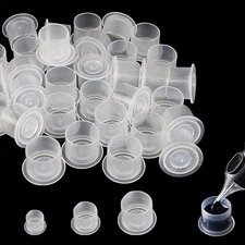 Tattoo Ink Caps with Base - Yuelong 1000pcs Cups Mixed 