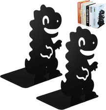 Metall Buchst&uuml;tzen Set f&uuml;r B&uuml;cher & B&uuml;ro, Dinosaurierdesign, rutschfest, langleb