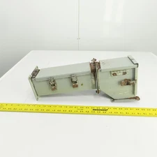 Hoffman 4" x 4" x 19" L Wire Way Auxiliary Gutter Trough Hinged Top W/90° Elbow