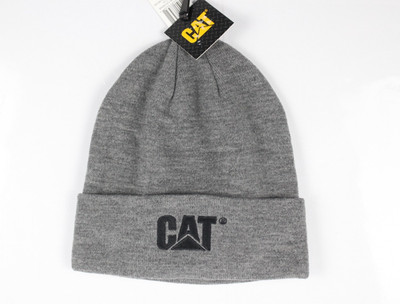 CAT Caterpillar Men's Trademark Cuff Beanie Hat One Size Dark Heather Gray