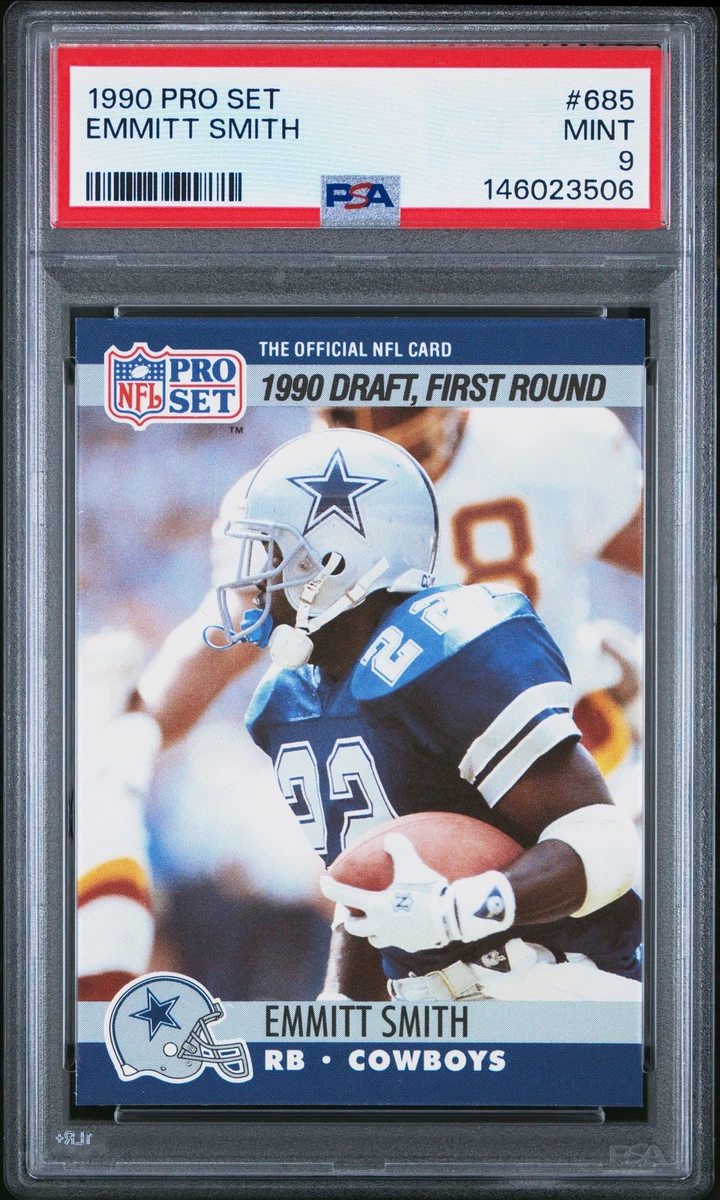 Emmitt Smith Dallas Cowboys Football Pro Set Sports Trading Cards