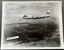 WESTERN AIRLINES DOUGLAS DC-4 1946 Vintage 8x10 Aviation Airlines Archive Photo