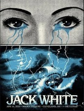JACK WHITE - Cleveland Agora poster  4/16/25 No Name Third Man Records