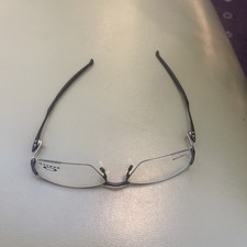 Oakley Lizard Semi Rimless Glasses OX 5113-0156 Satin Black Titanium 56mm w/case