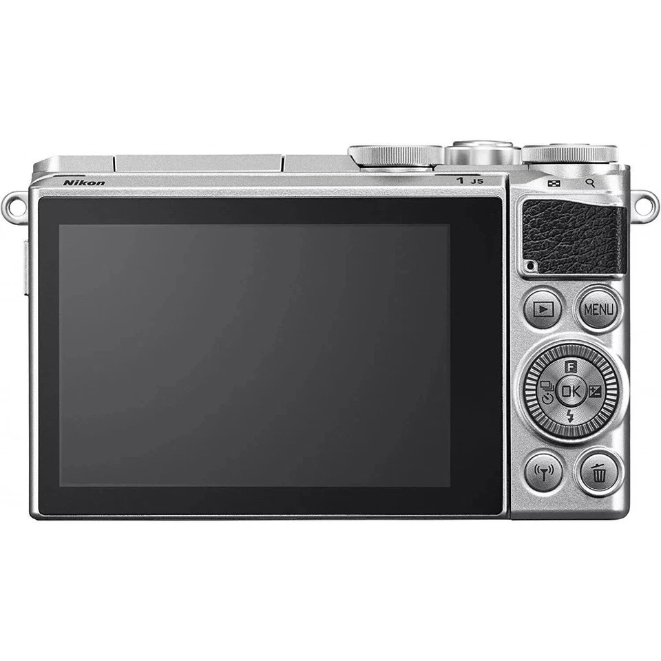 Nikon 1 J5 spiegellose Digitalkamera, 20,8MP silber&schwarzes Gehäuse Autofokus - Bild 3 von 4