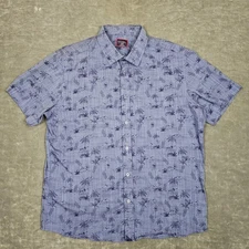 Untuckit Shirt Mens Extra Large Palm Tree Rivata Slim Fit Short Sleeve Casual