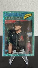 2026 Topps Heritage - Corbin Carroll #383 Chrome Light Blue Sparkle Refractor