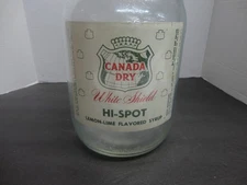 CANADA DRY HIGH SPOT SODA FOUNTAIN SYRUP PAPER LABEL JUG CANADA DRY  NEW YORK