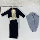 VTg  BARBIE Doll Fashion Clothes #916 COMMUTER Set Original Checkered Blouse