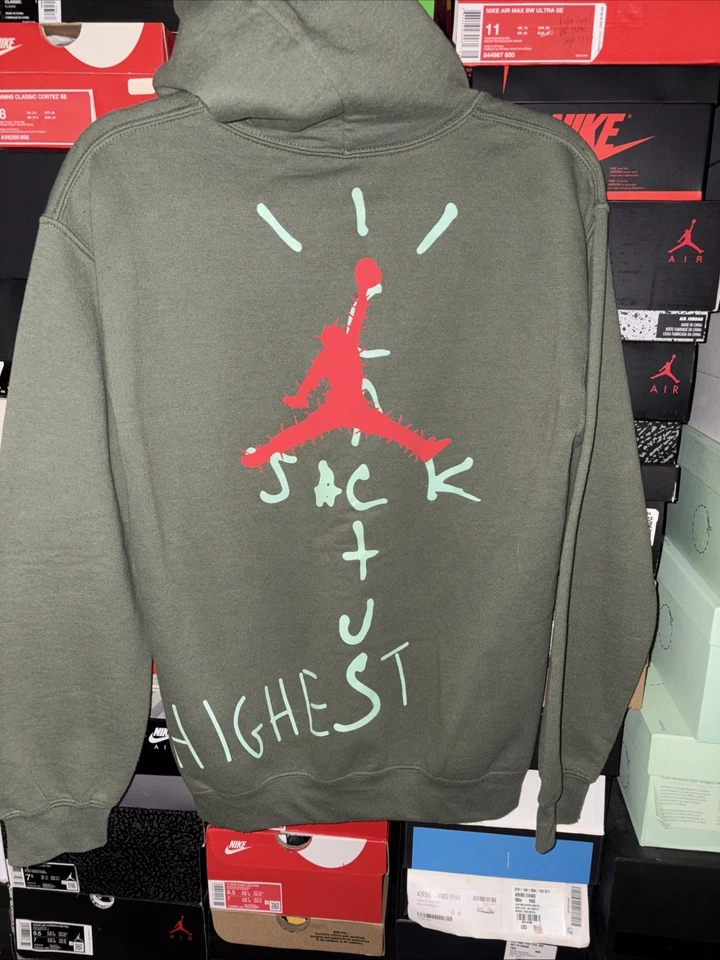 Толстовка с капюшоном Travis Scott X Nike светящаяся в темноте размер S - Изображение 2 из 4