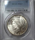1922 Peace Dollar PCGS MS63 Silver $1 Coin Philadelphia