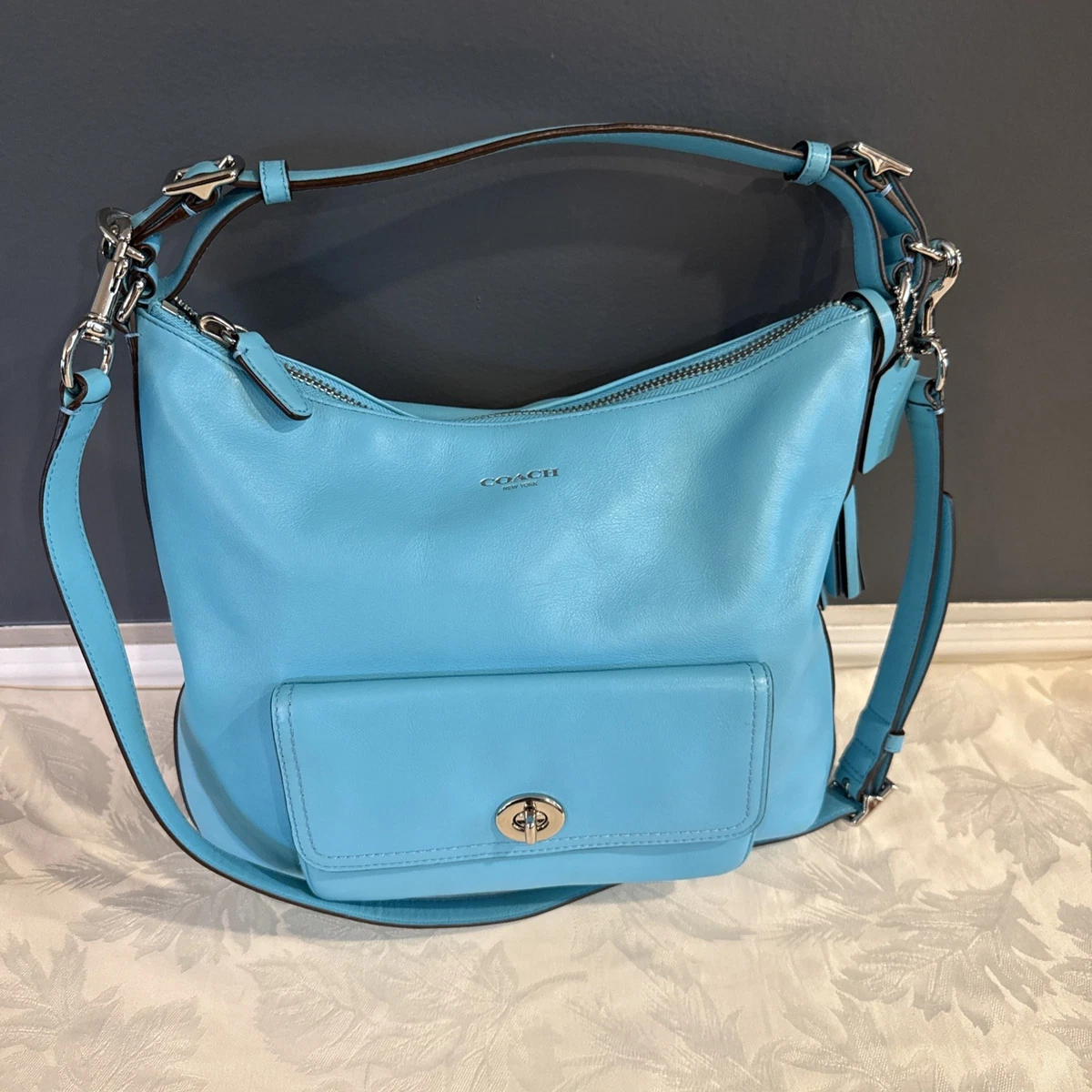 Coach Legacy Shoulder Bag Blue Bags & Handbags for Women for sale