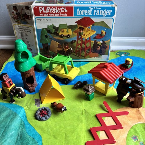 VTG Playskool Play Friends National Park Forest Ranger Playset 1975 See Details - Picture 15 of 15