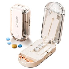 Multi-Pill Cutter with Replaceable Blades  Safety Guard   Precision Splitter...