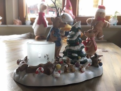 PartyLite  Teelichthalter Rentiere P8536 Votivkerzenhalter ''Rentiere'' mit OVP