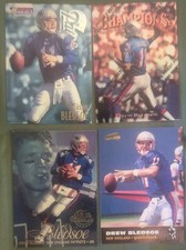 97 Patriots LOT 0F 4 DREW BLEDSOE CARDS Flair Showcase, Topps Finest, Pro Line