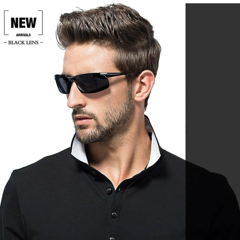 Aluminum HD Polarized Photochromic Sunglasses Men UV400 Driving Sports Glasses 8