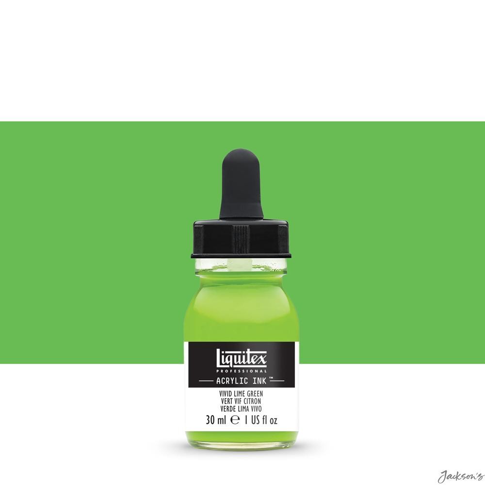 Liquitex Professional Acrylic Ink 30ml Vivid Lime Green For Airbrush Calligraphy