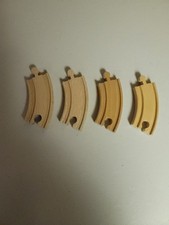 Brio Wooden Railway Train Short Curved Tracks 33337 Very Good Condition