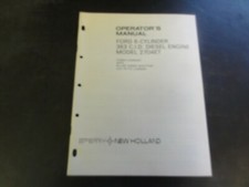 New Holland Ford 6-cylinder 363 C.i.d. Engine Operators Manual  42545300