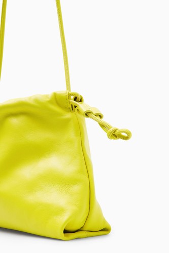 BNWT COS Mini Small Cavatelli Clutch Pouch Bottega Shoulder Bag Leather Yellow - Picture 7 of 7