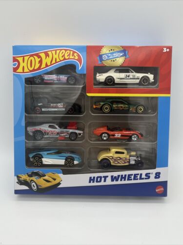 2024 Hot Wheels 8-Pack - Exclusive White Nissan Skyline & Black Honda Civic 1/64 - Picture 1 of 7