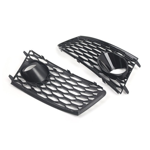 Left Right Front Bumper Fog Light Frame Grille Cover For Audi RS7 2014-2018 - Picture 6 of 8